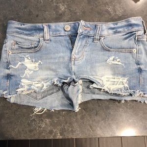 Express size 0 denim shorts